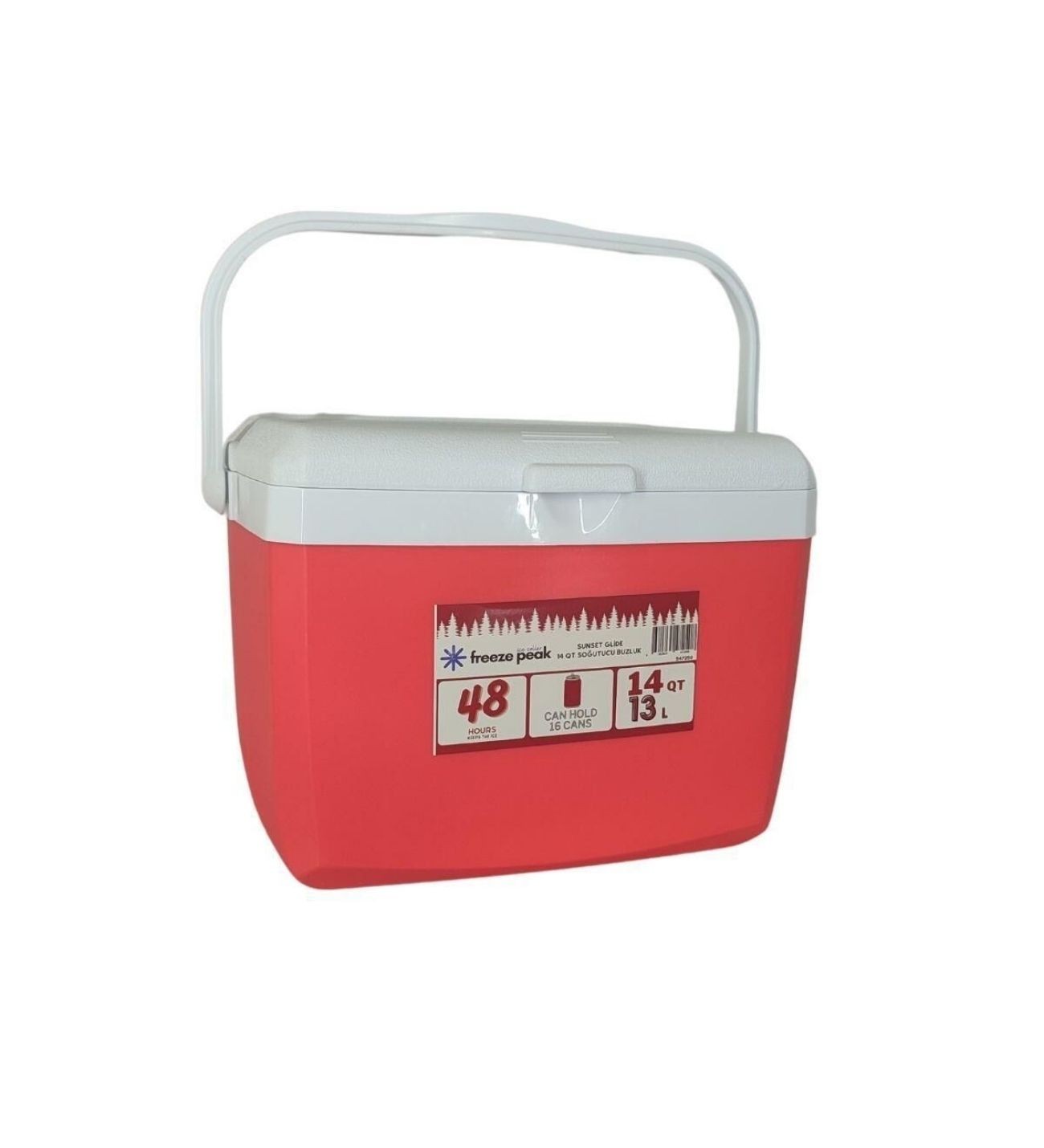 Sunset Glide 14 QT Soğutucu Buzluk 13 Litre Kırmızı