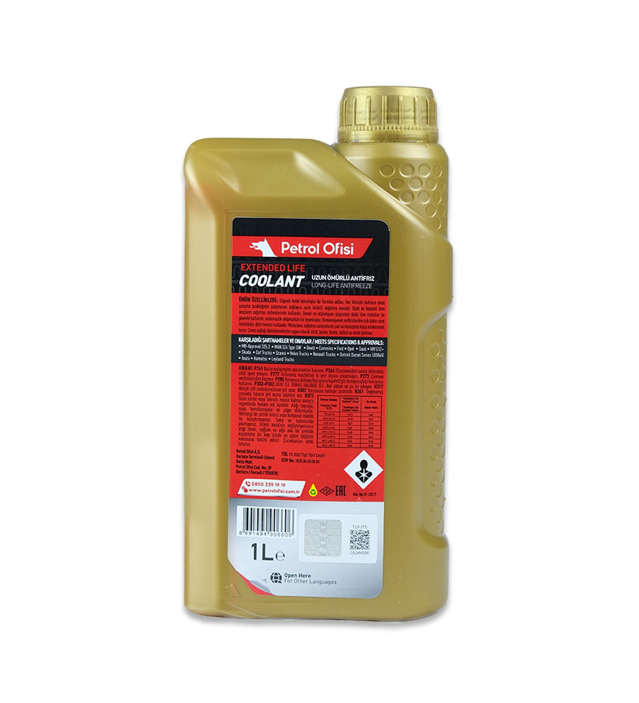 Extended Life Coolant Antifiriz 1Lt. Kırmızı