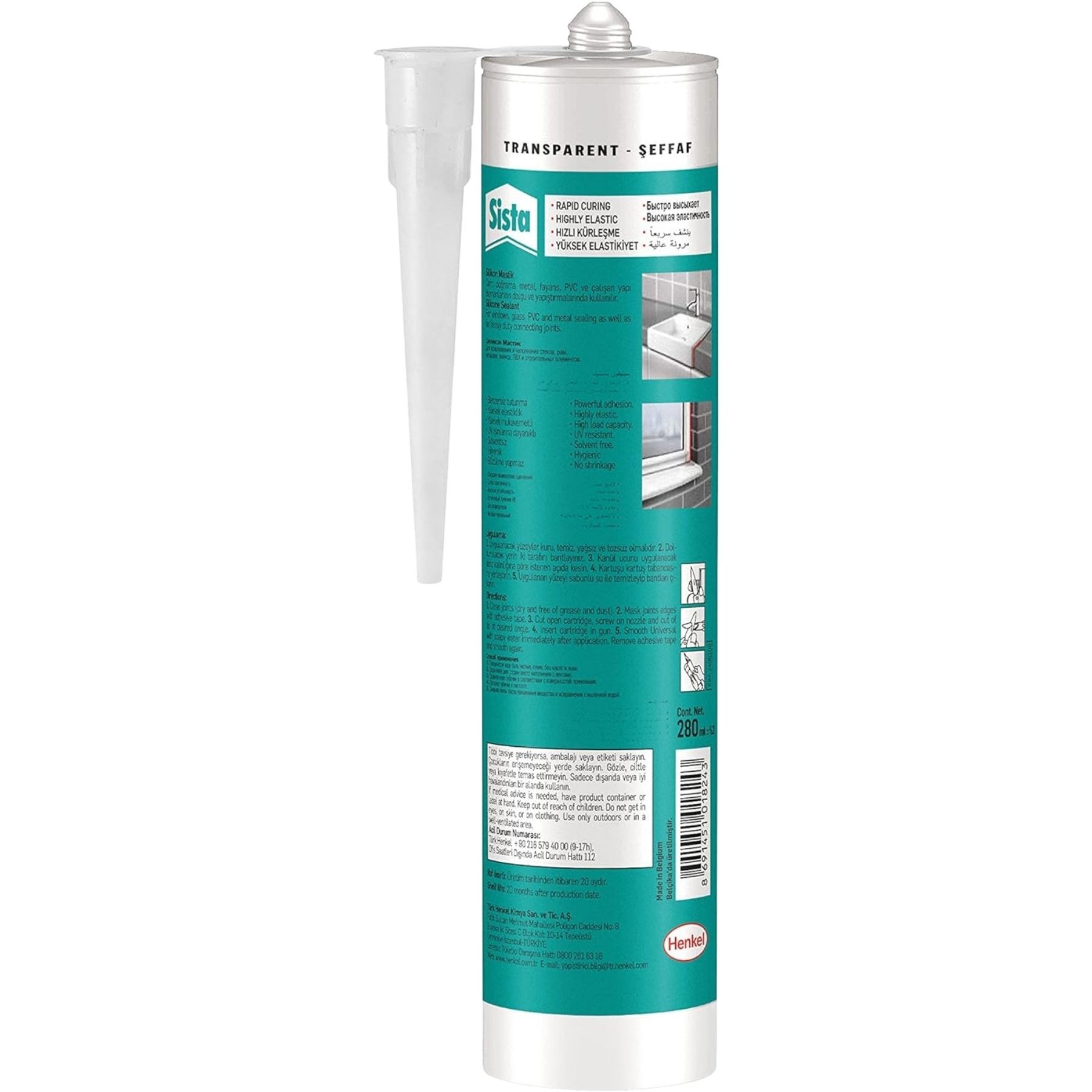 Universal Silikon Şeffaf 280ml