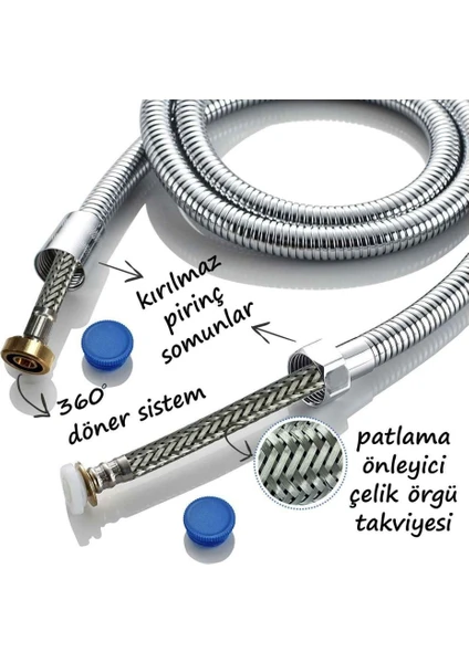Kenetli Spiral Örgülü 360 Prinç Extra