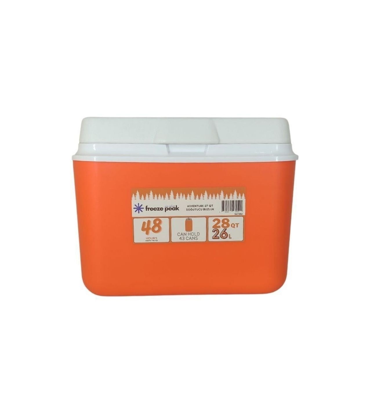 Adventure 28 QT Soğutucu Buzluk 26 Litre Turuncu