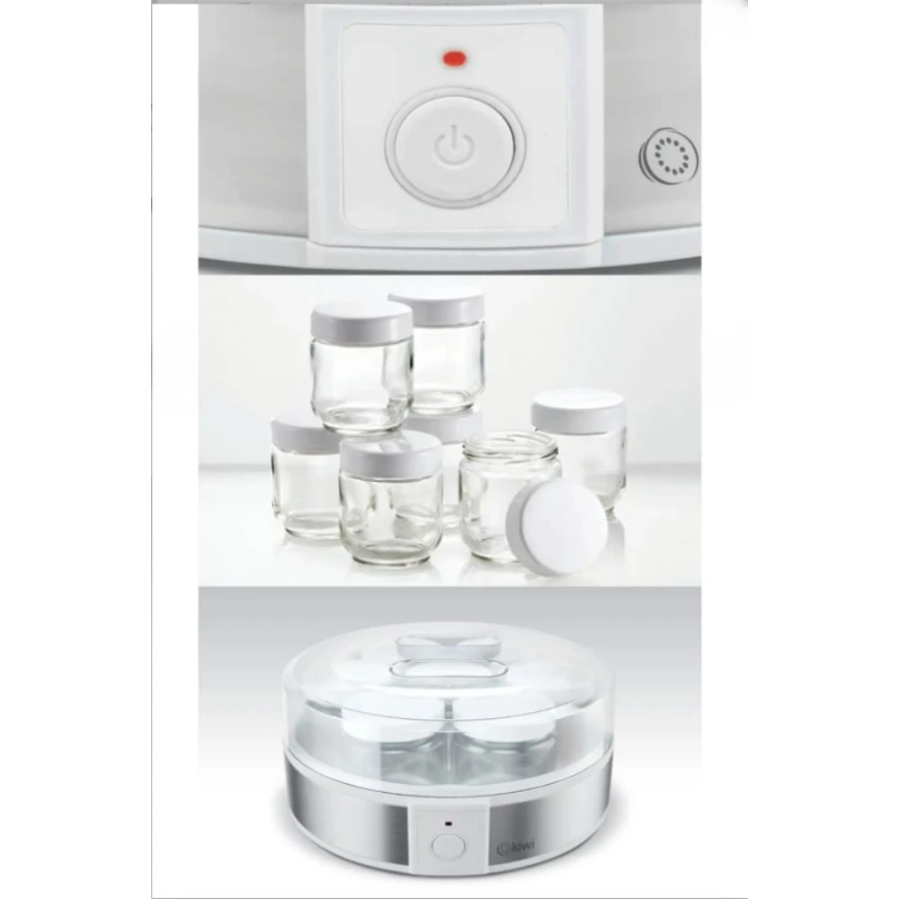 KYM-7211 Yoğurt Yapma Makinesi Paslanmaz Çelik Cam Kavanoz