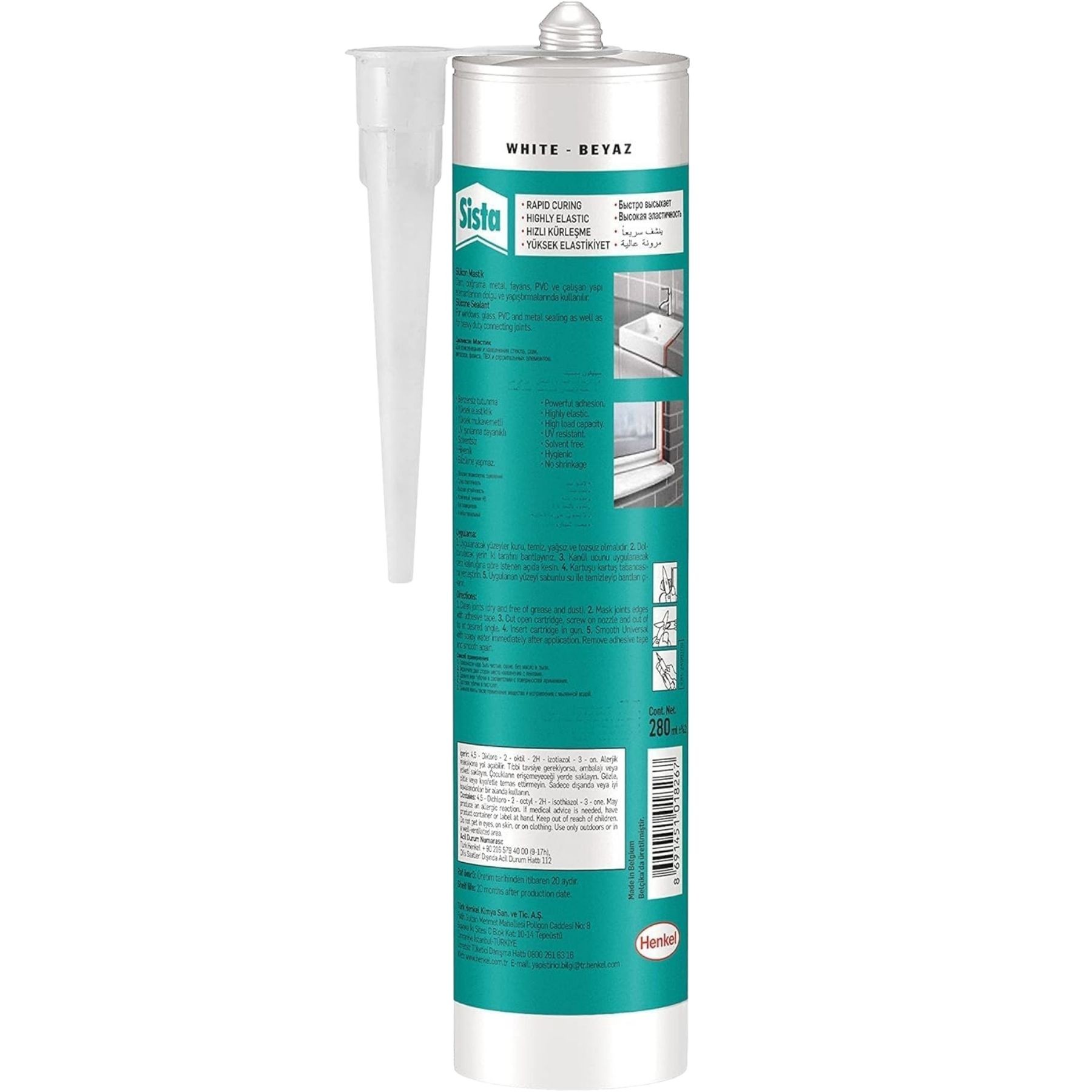 Universal Silikon Beyaz 280Ml