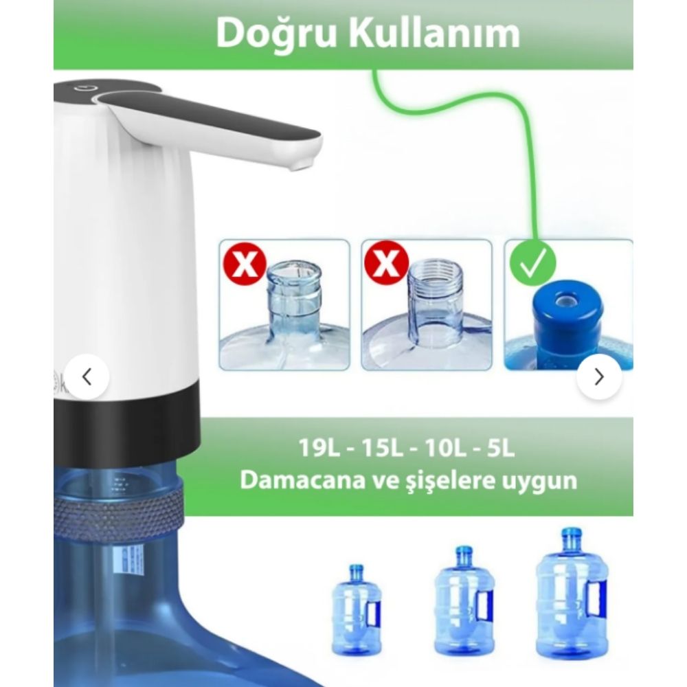 KWP-8513 Şarjlı Damacana Su Pompası