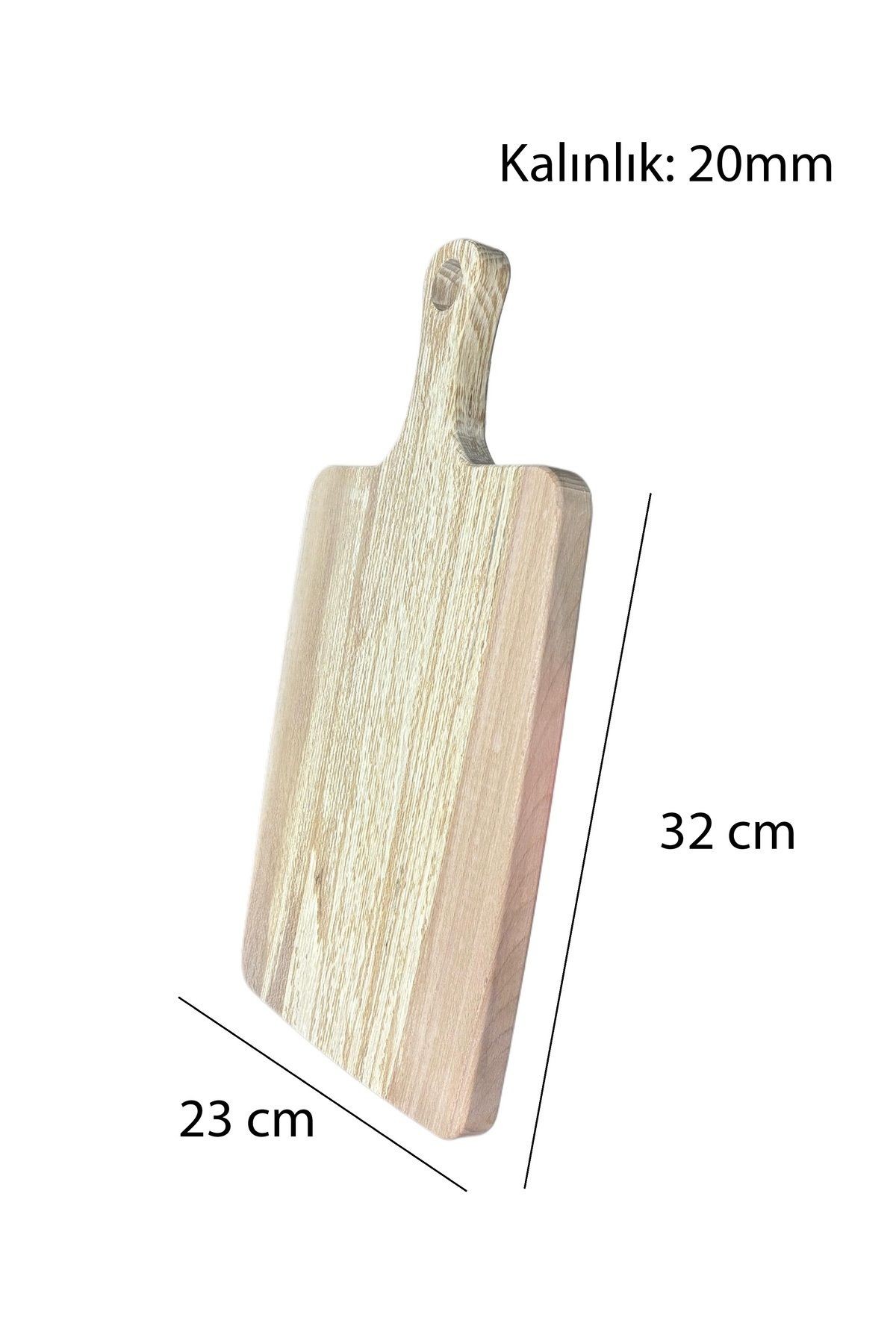%100 Doğal Gürgen Ağacı Ahşap Kesme ve Sunum Tahtası 32 x 23 cm