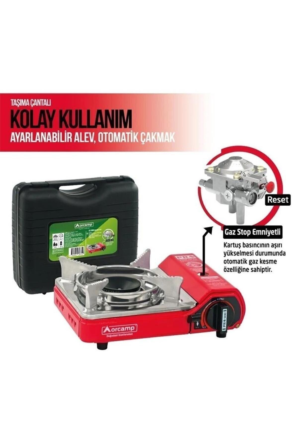 Tekli Portatif Ocak Mini Kırmızı Ck-506