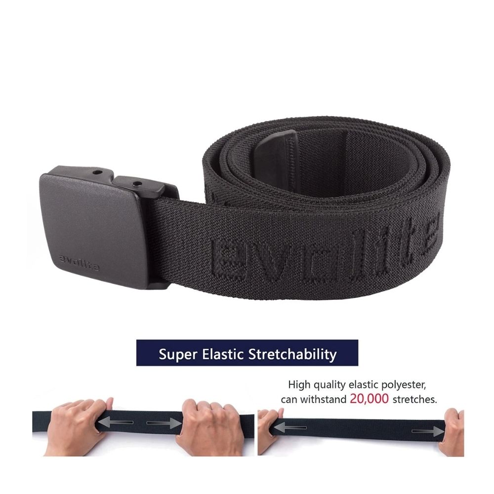 Outdoor Stretch Kemer 4 Cm 135 Cm Siyah