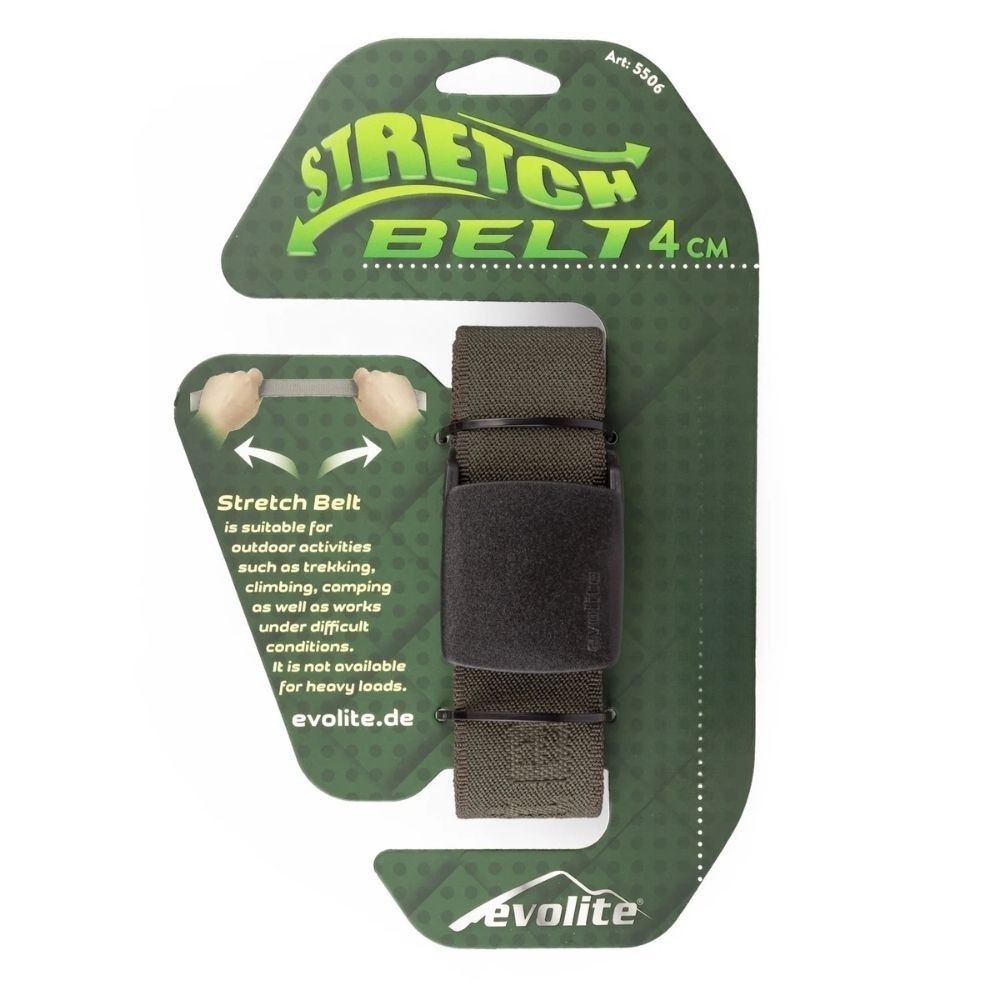 Outdoor Stretch Kemer 4 Cm 135 Cm Haki