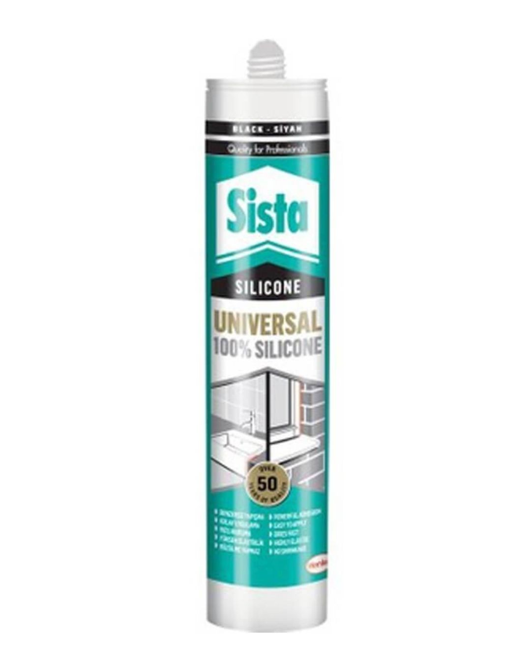 Sista Silikon kartuş Siyah 310 ml