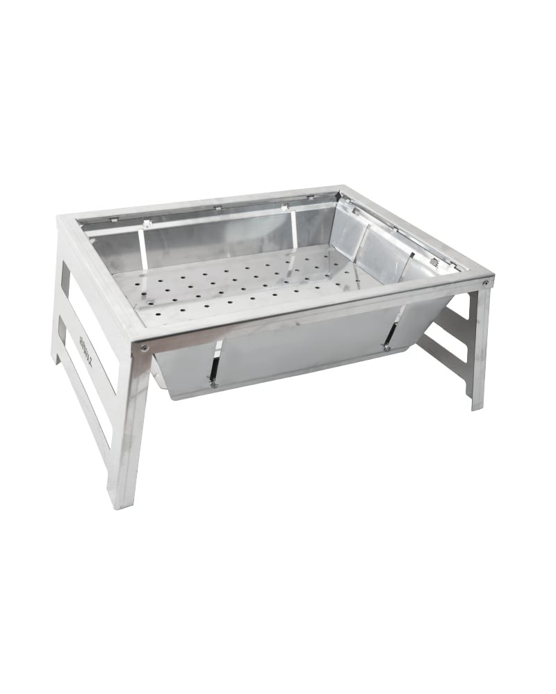 Ayaklı Katlanır Mangal+Tabure+Fırça+Kömür+Yelpaze Mangal Seti