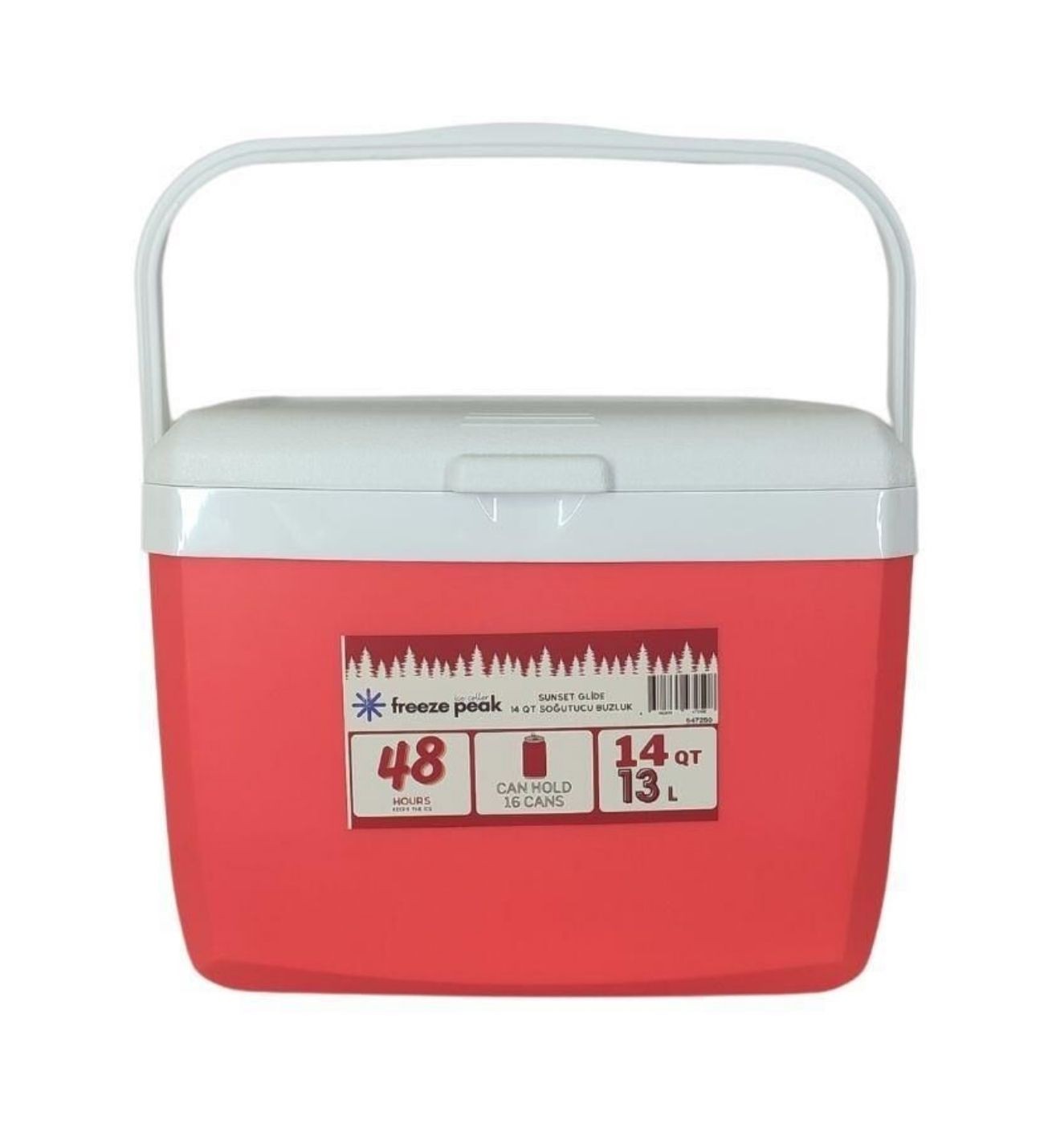 Sunset Glide 14 QT Soğutucu Buzluk 13 Litre Kırmızı