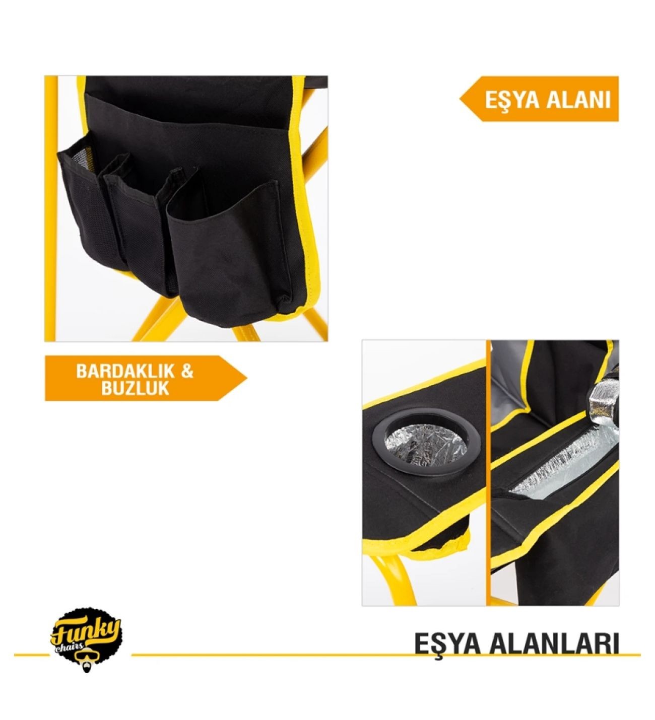 Big Boy Katlanabilir XL Kamp Sandalyesi-Gri