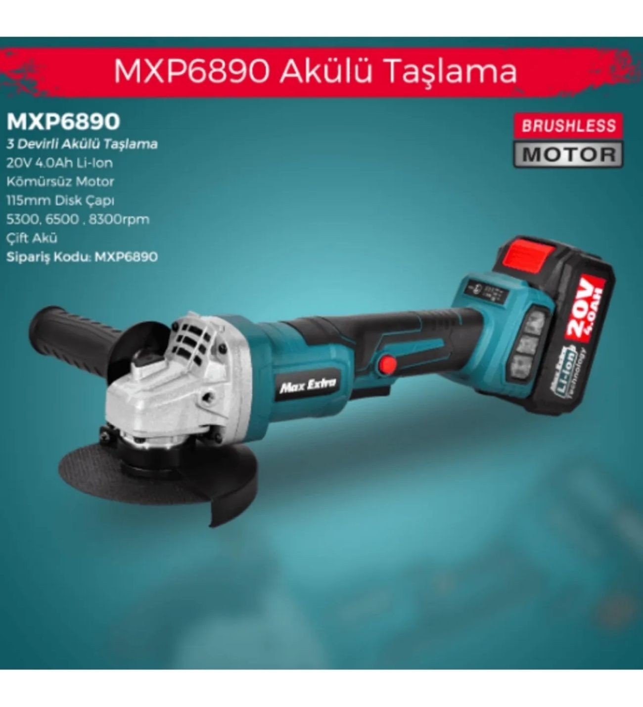 MXP6890 Akülü Taşlama 115 Mm