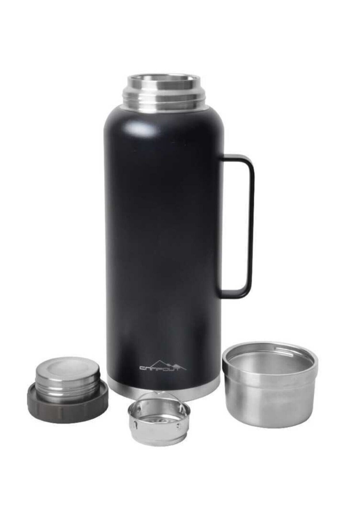 Campout Çift Katmanlı Termos Siyah 2600Ml