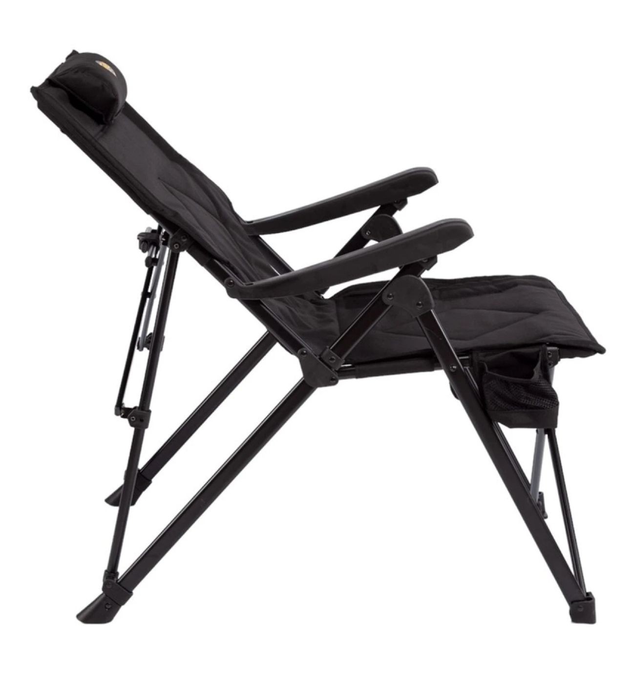 Comfort 3 Kademeli Katlanabilir Kamp Sandalyesi-Siyah