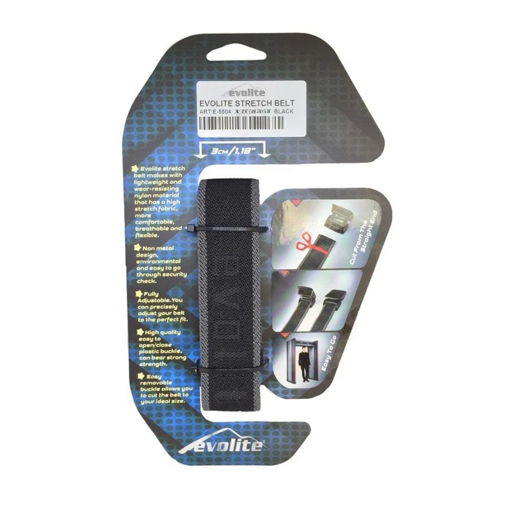 Outdoor Stretch Kemer 115 Cm Siyah