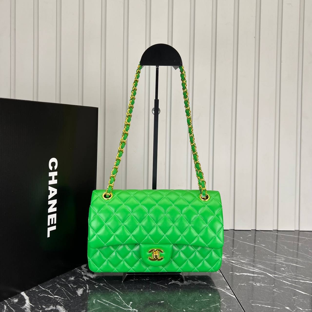 Picture of 2.55 Cappitone Classic Flap Bag  - Green