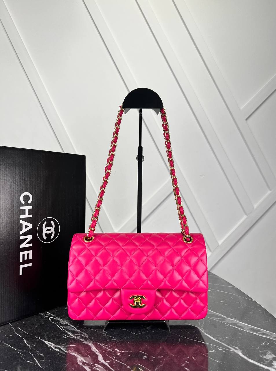 Picture of 2.55 Cappitone Classic Flap Bag  - Pink