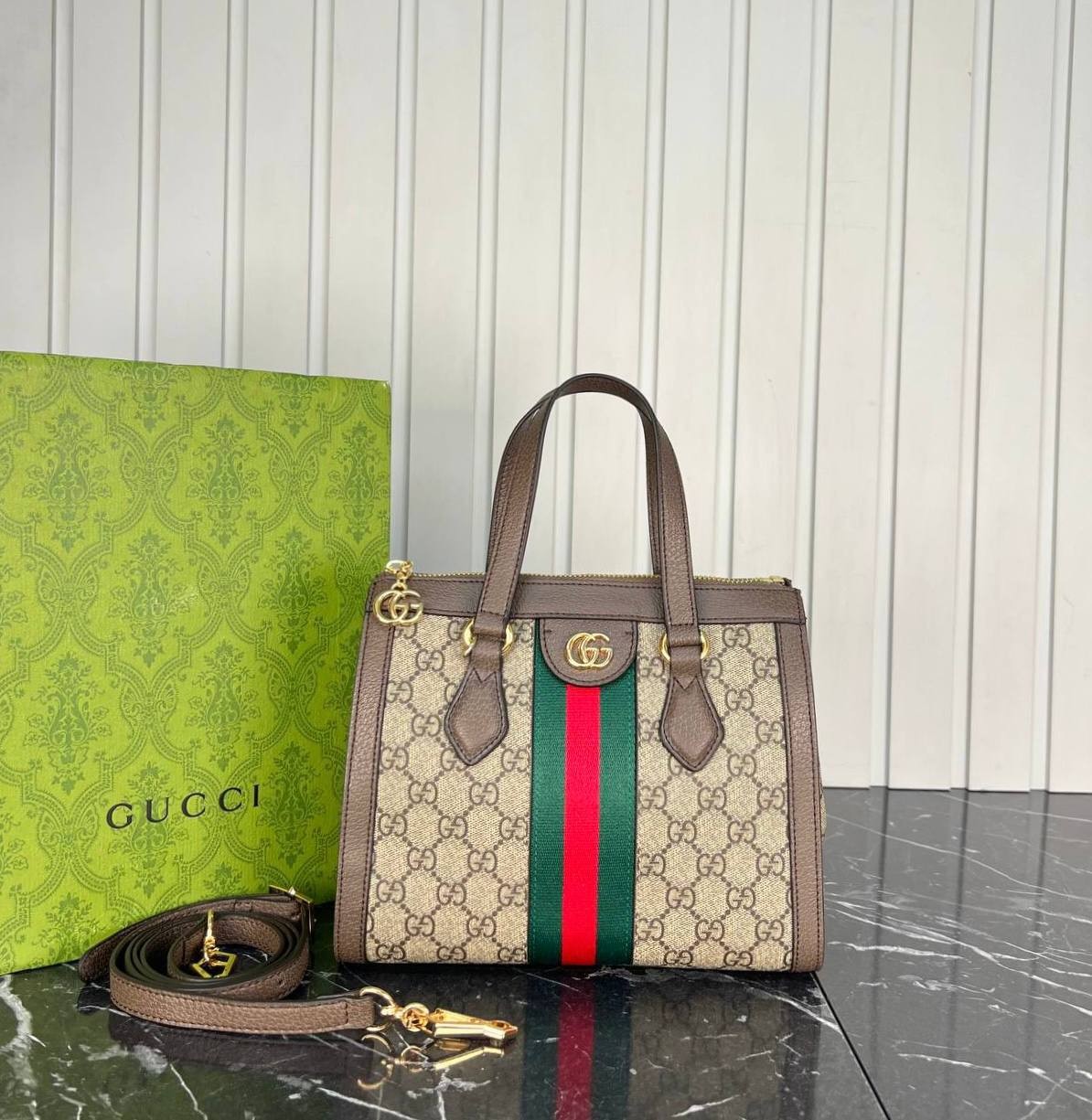 Picture of Ophidia GG Small Tote Bag