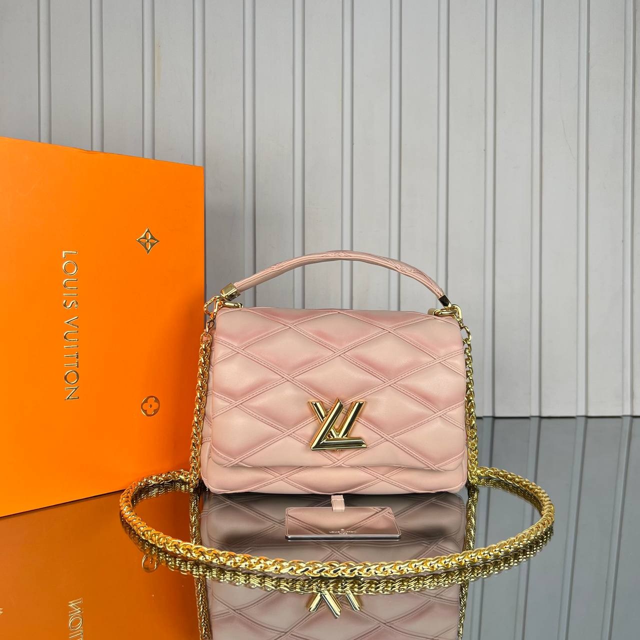 Malletage Leather Bag - Pink的图片