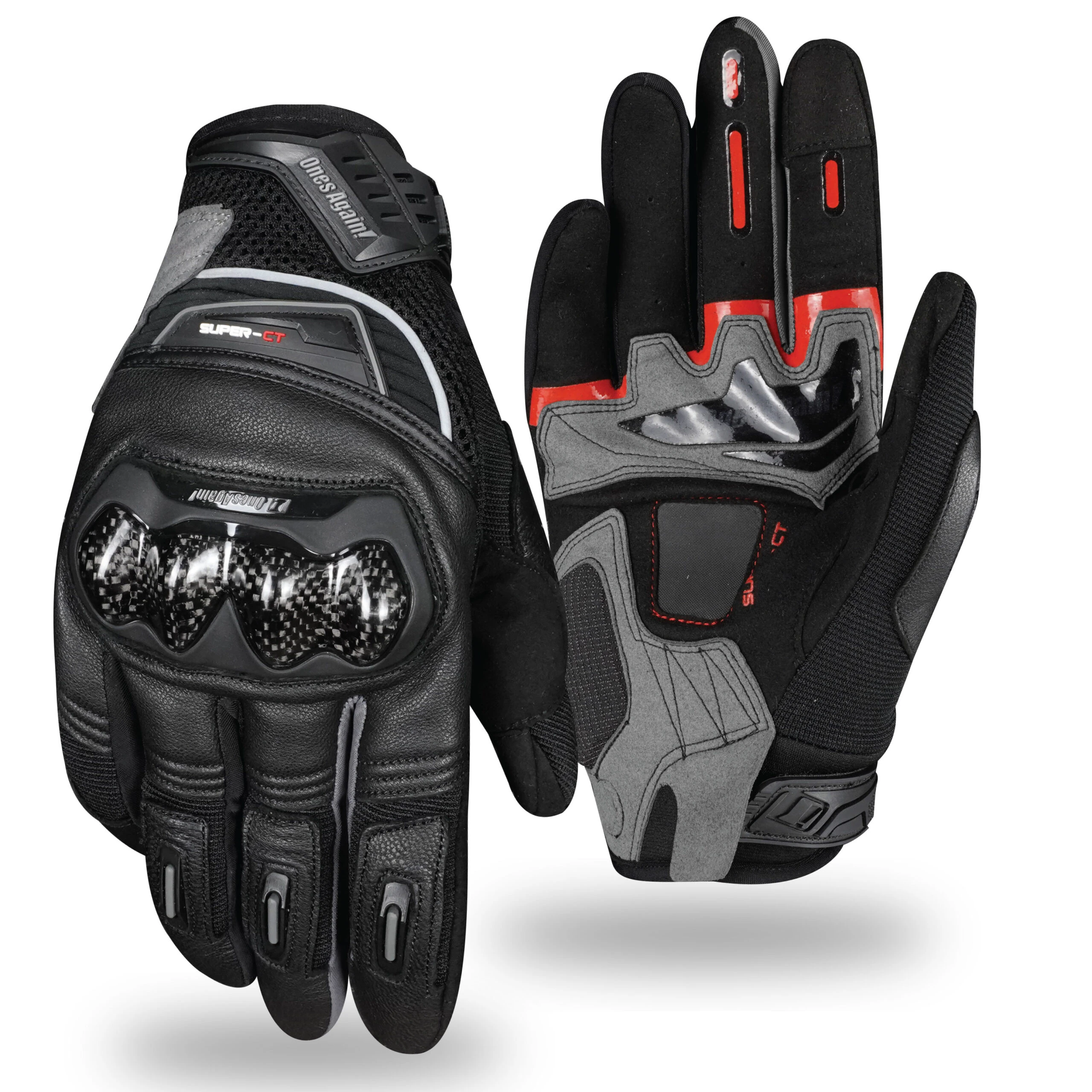 Ones Again MG08 Kevlar ve Karbon Korumalı Siyah Motosiklet Eldiveni