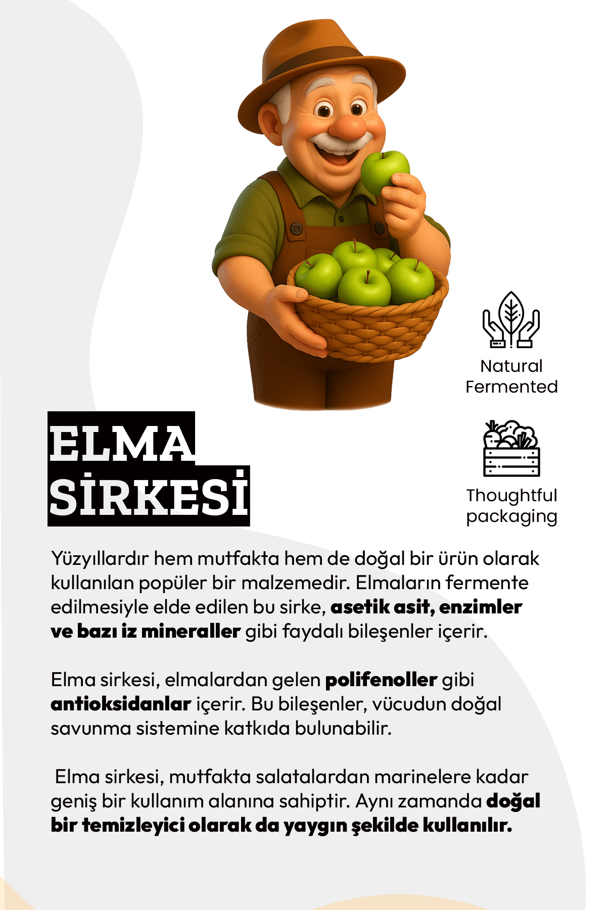 Doğal Fermantasyon Yeşil Elma Sirkesi