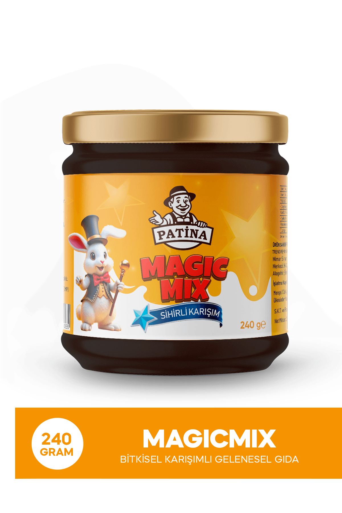 Kakaolu ve Karadut Pekmezli Magicmix Bitkisel Karışım Geleneksel Gıda - 240 Gram