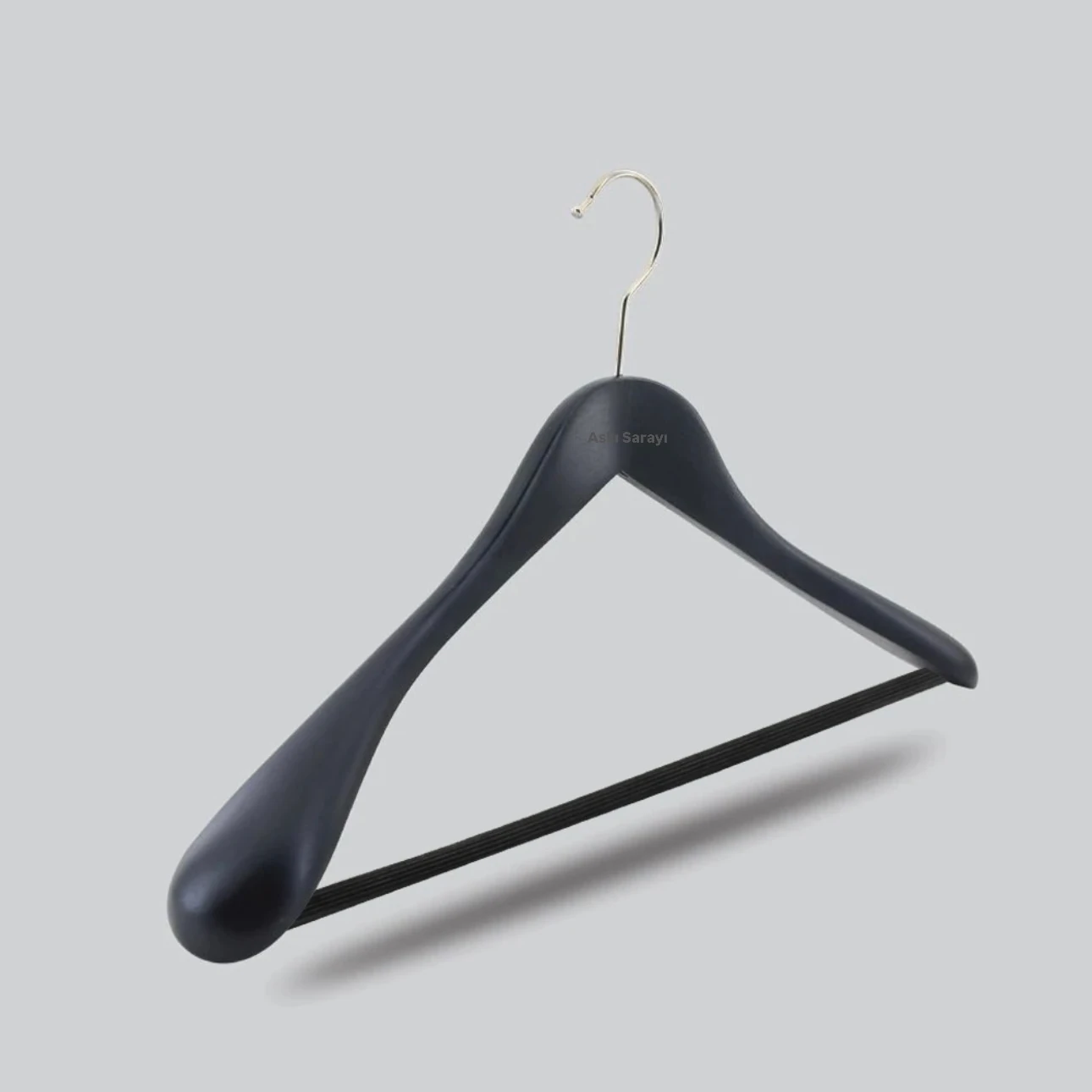 Premium Özel Seri Omuz Formlu Ahşap Ceket Ve Palto Askısı