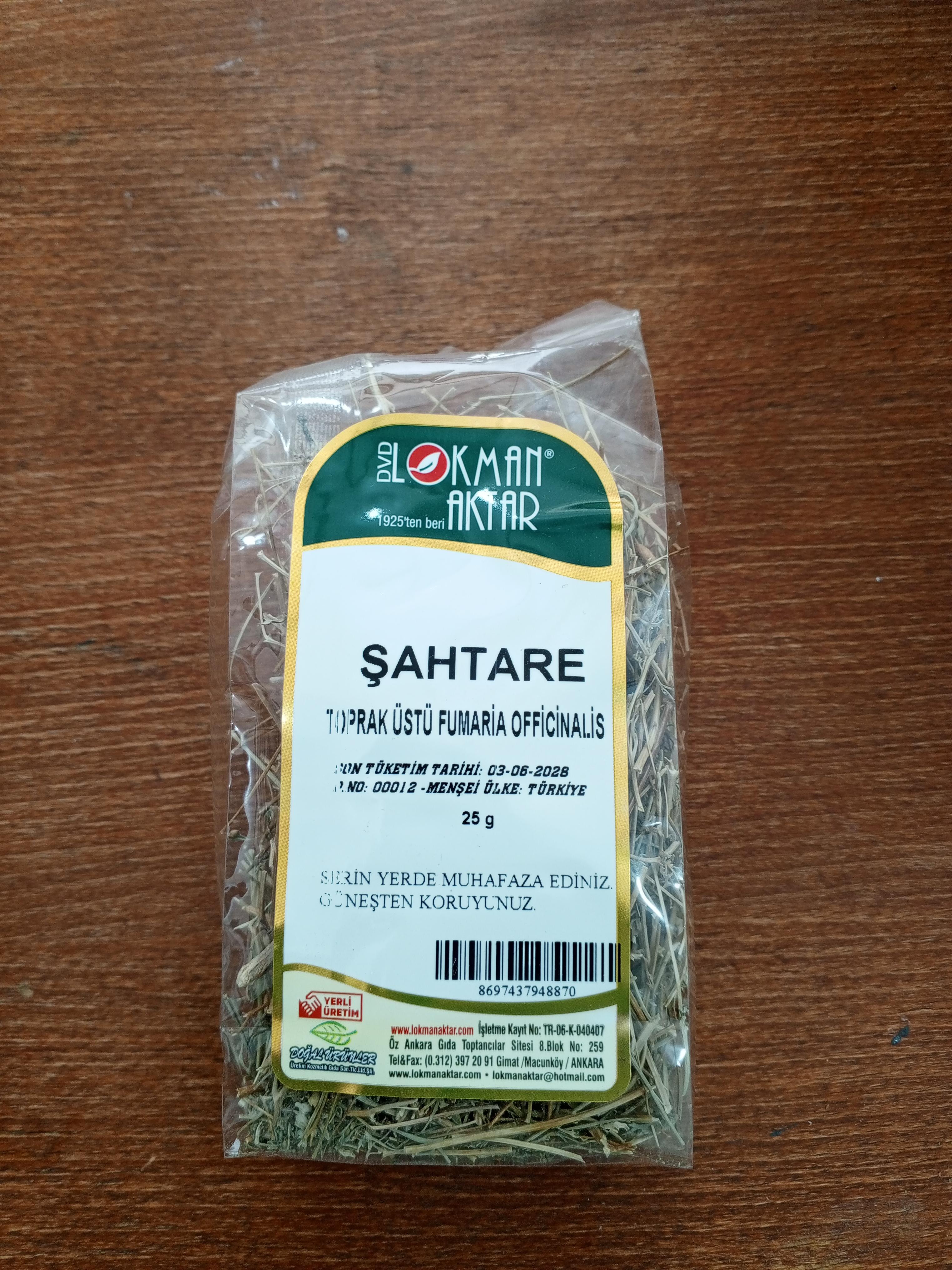 Şahtare 25 gr
