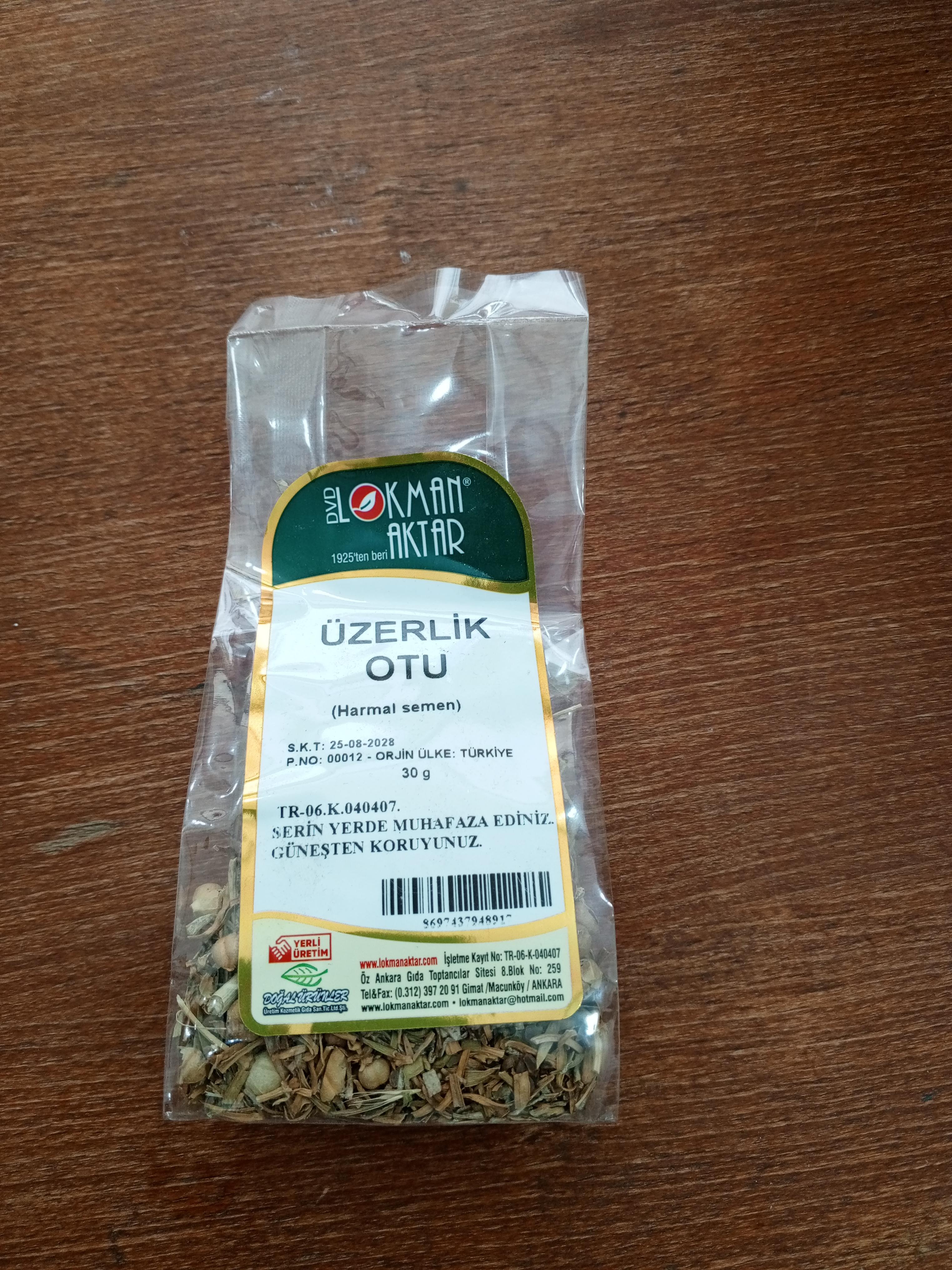 Üzerlik Otu 30 gr
