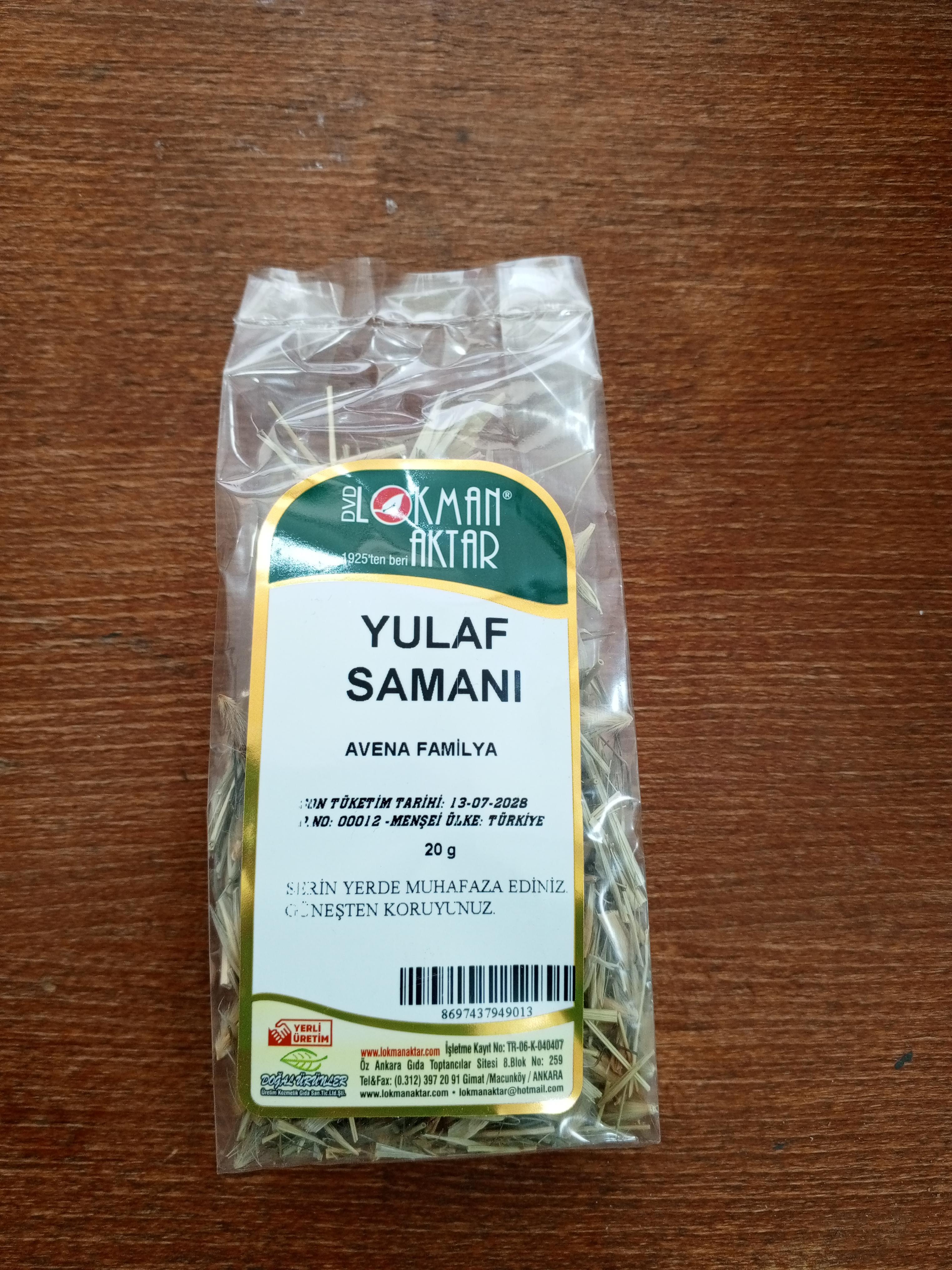 Yulaf Samanı 20 gr