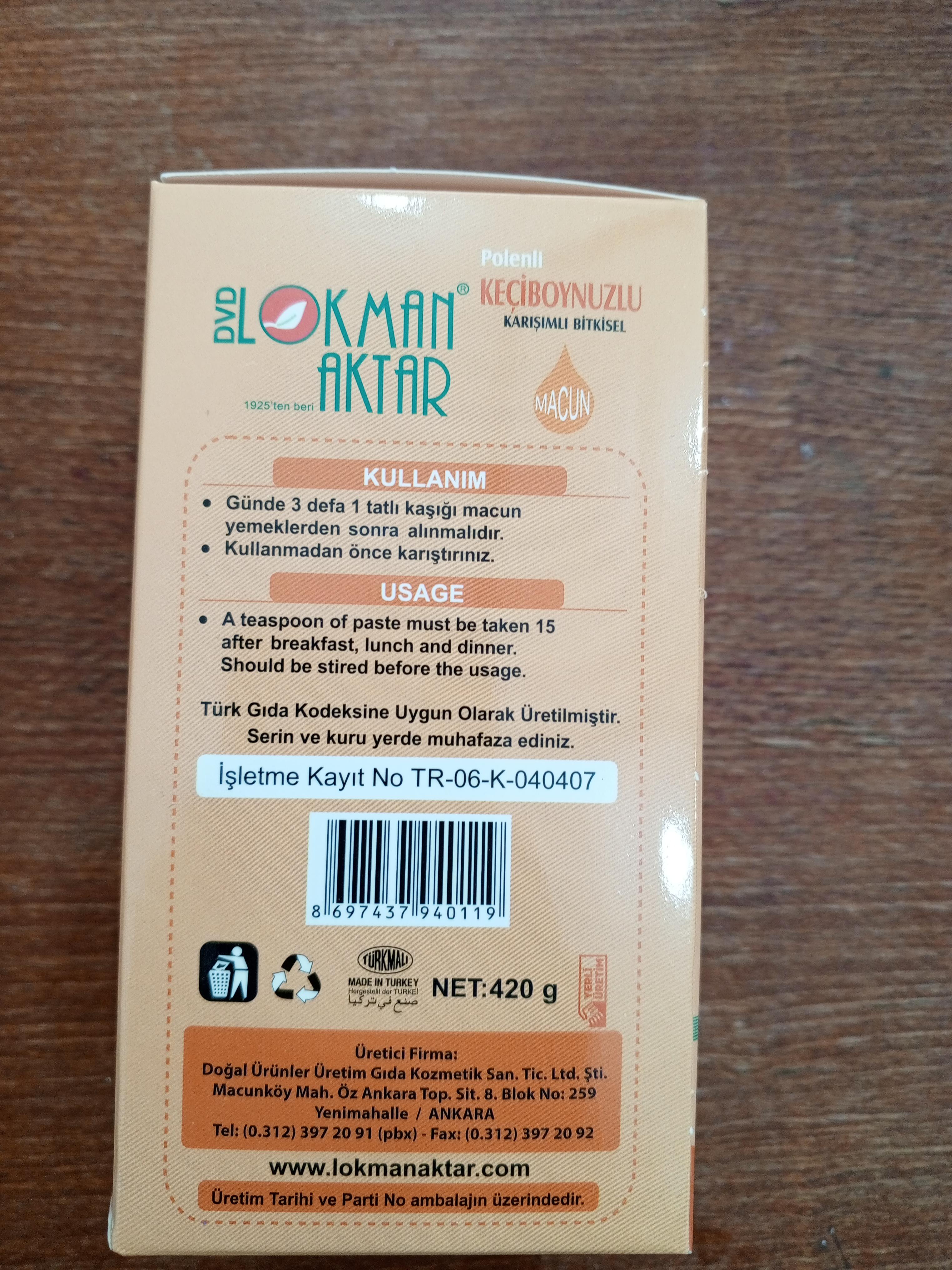 Keçi Boynuzu Macunu 