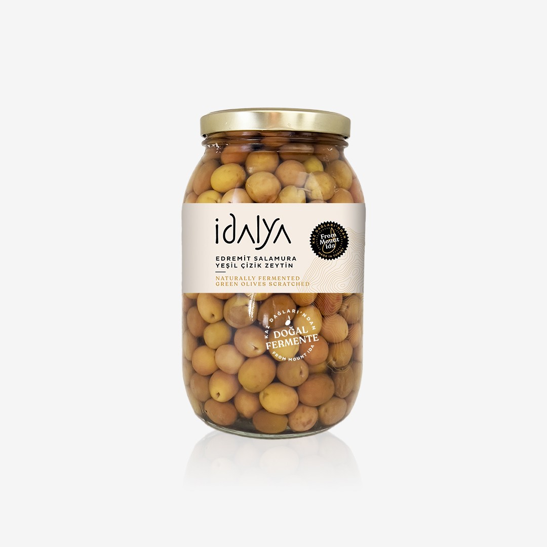 İdalya 2000 cc Edremit Naturel Yeşil Kırma Zeytin