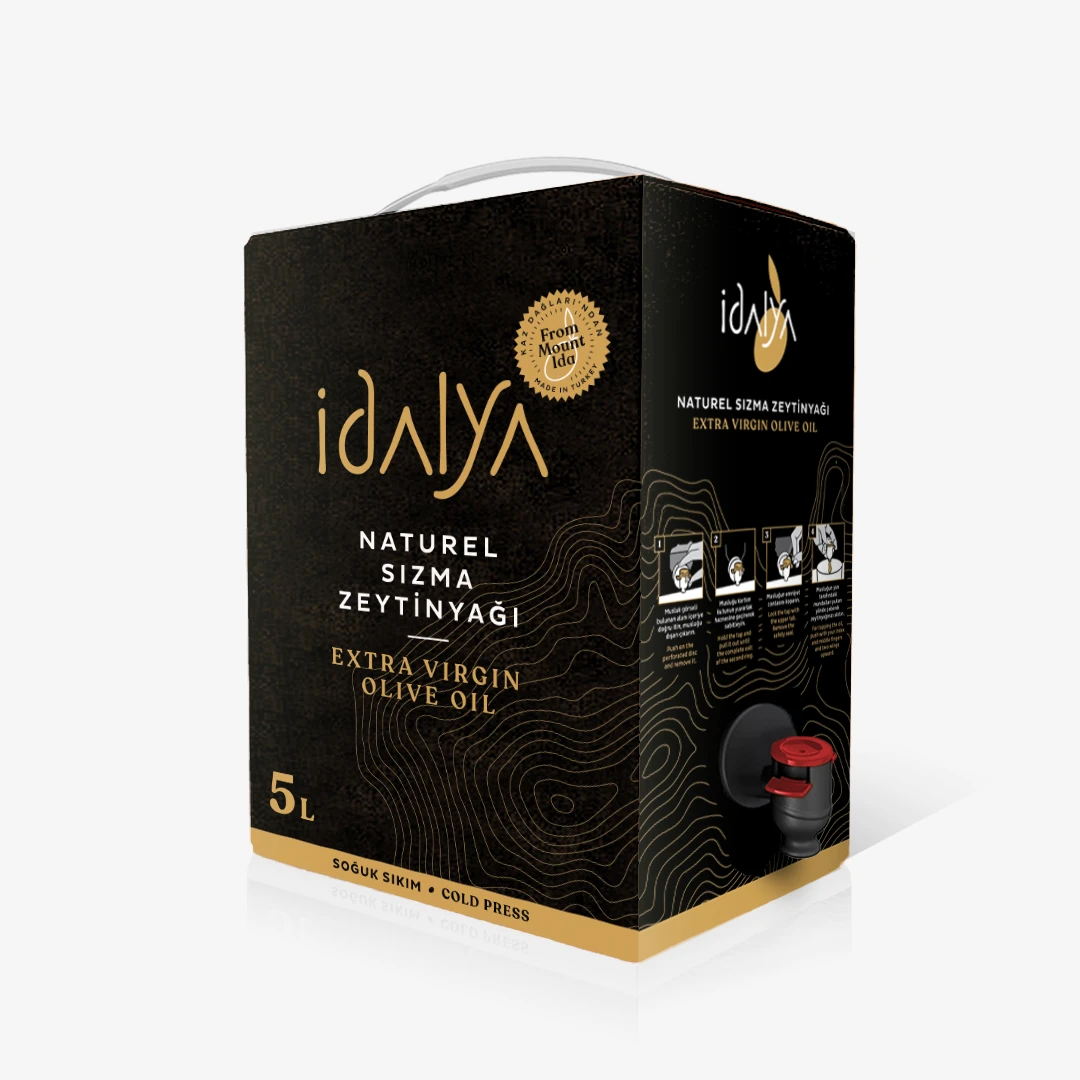 2025/2026 İdalya 5L Bag in Box Soğuk Sıkım Natürel Sızma Zeytinyağı