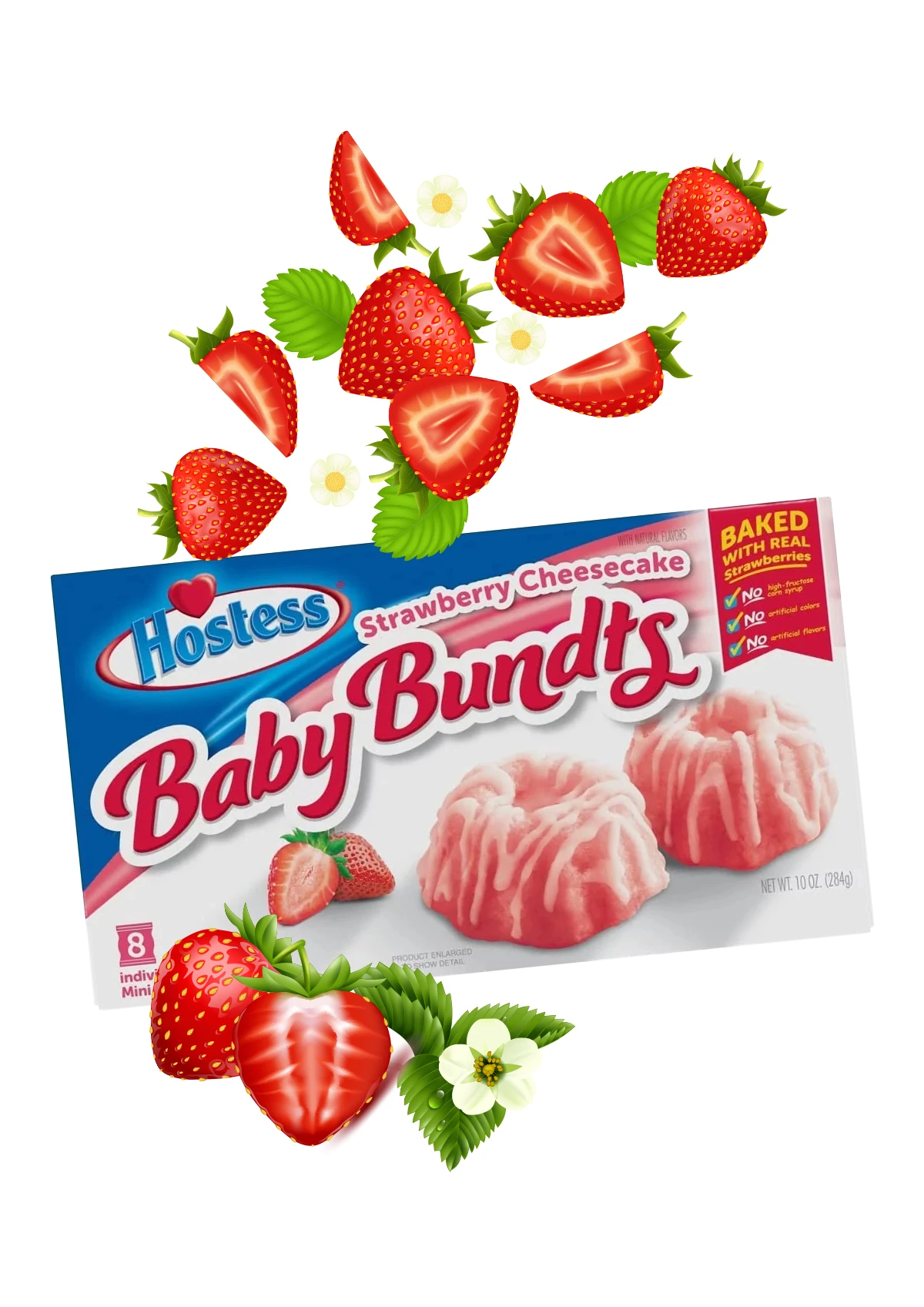 Hostess Baby Bundts strawberry chees cake