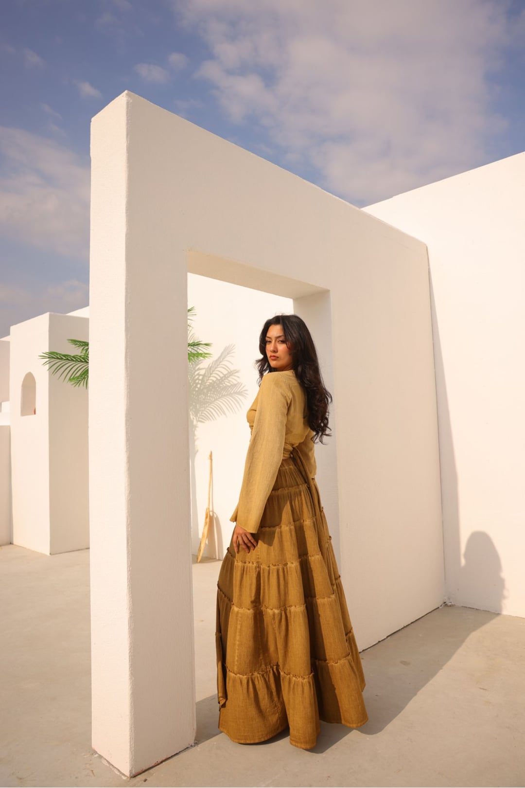 スカート LIA MAYA SKIRT CLAY BROWN XS MAYA SKIRT | LIA