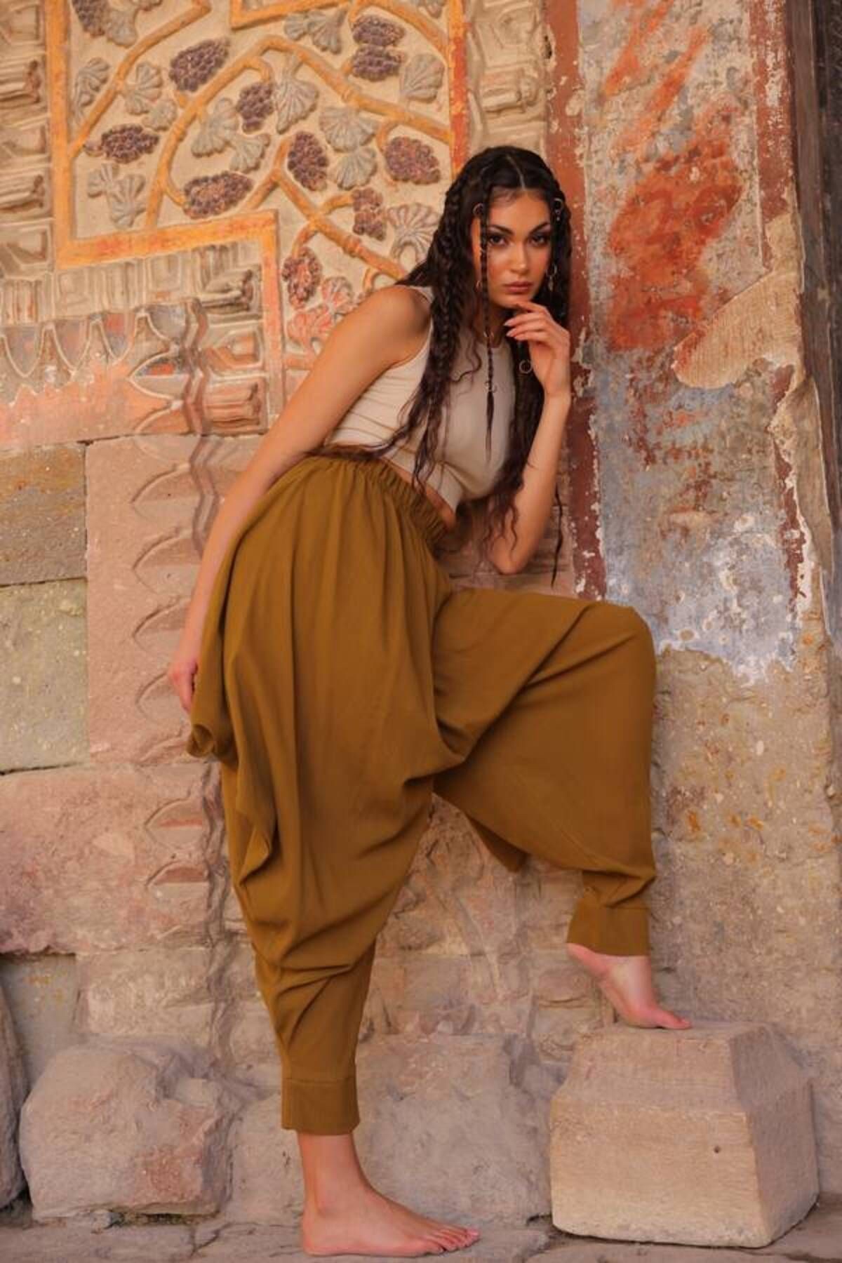 LORA ŞALVAR-ŞİLE BEZİ PANTOLON