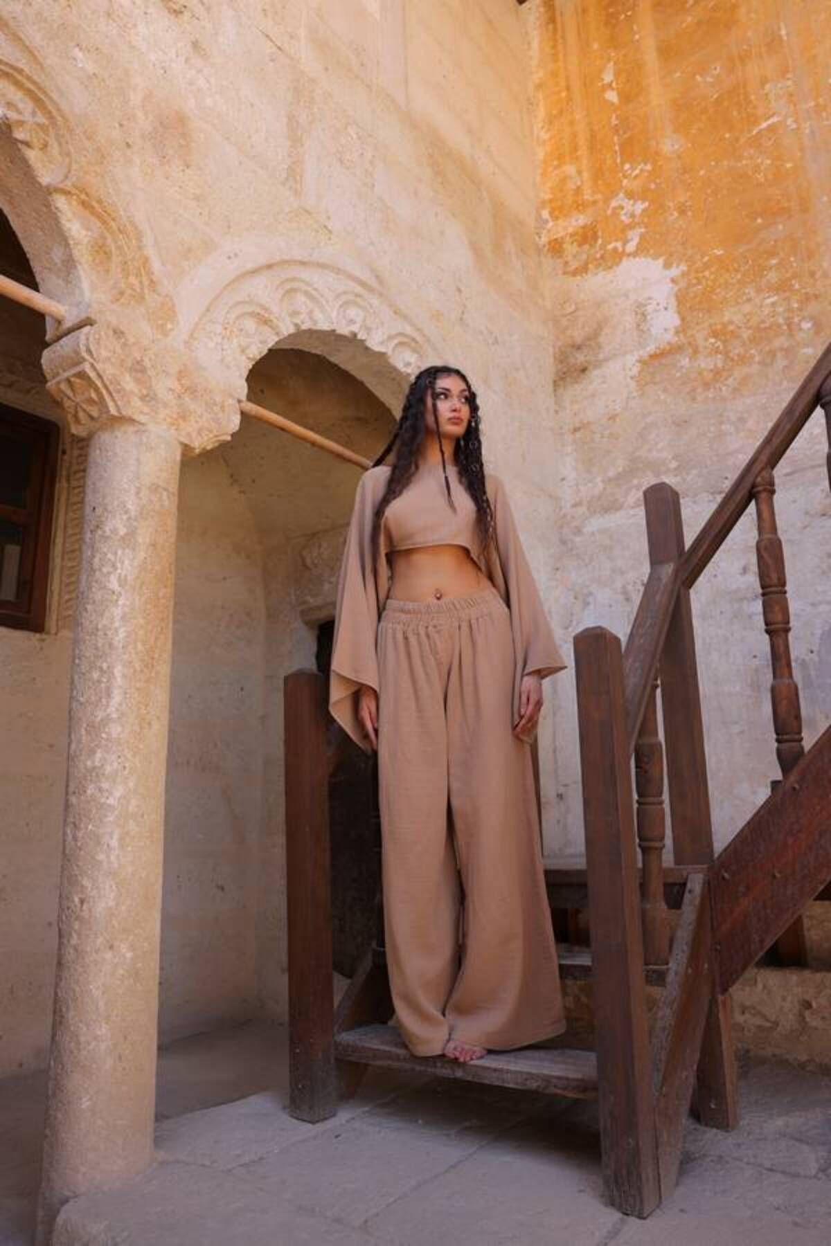 LYDIA PANTS SET – MUSLIN OVERSIZE CROP AND PANTS SET