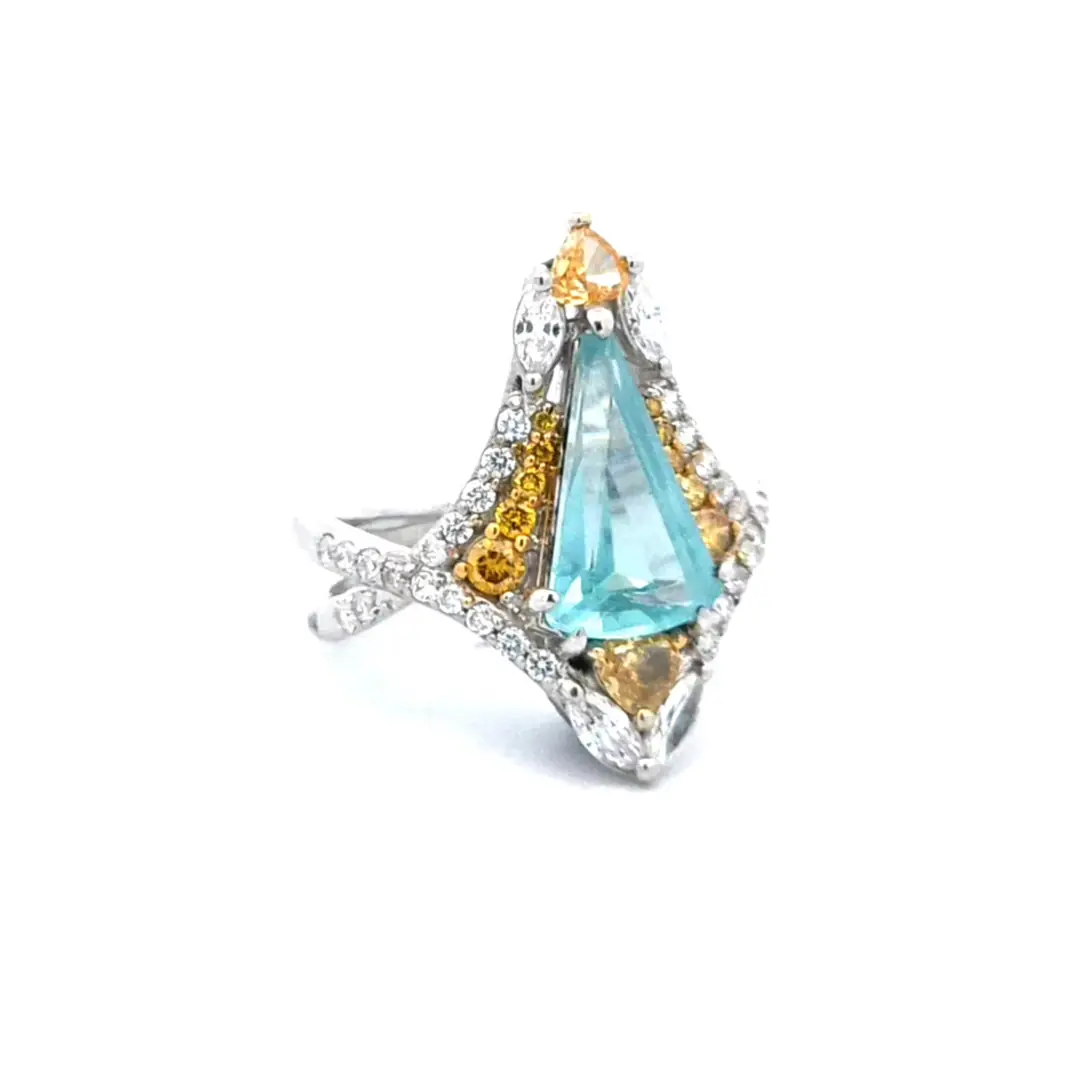 Apatite New Age Art Deco Yüzük