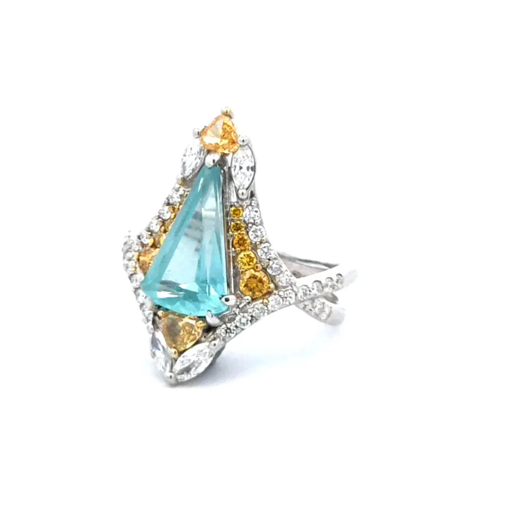Apatite New Age Art Deco Yüzük