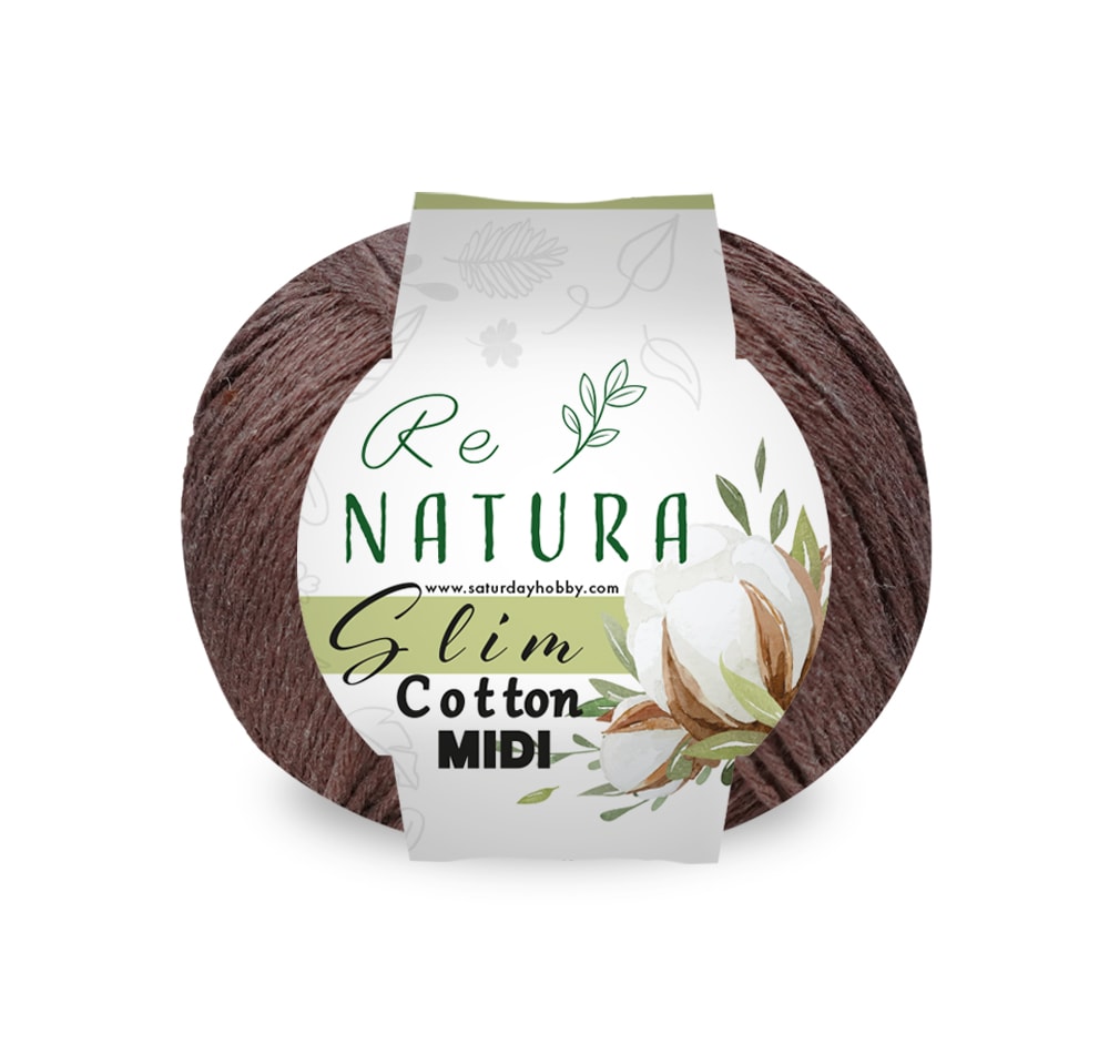 Slim Cotton Midi  50gr - AÇIK KAHVERENGİ