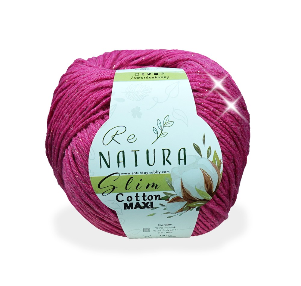 Slim Cotton Maxi 100gr - SİMLİ FUŞYA