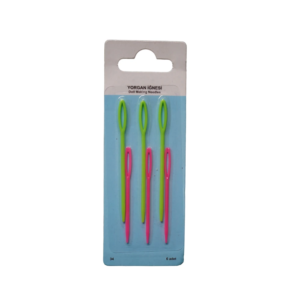 6'LI YÜN İĞNESİ - RENKLİ YÜN İĞNESİ