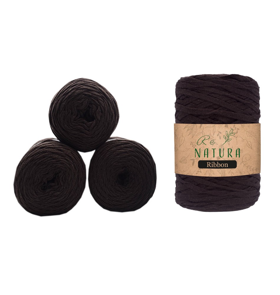 RIBBON 4'LÜ SET - KAHVERENGİ