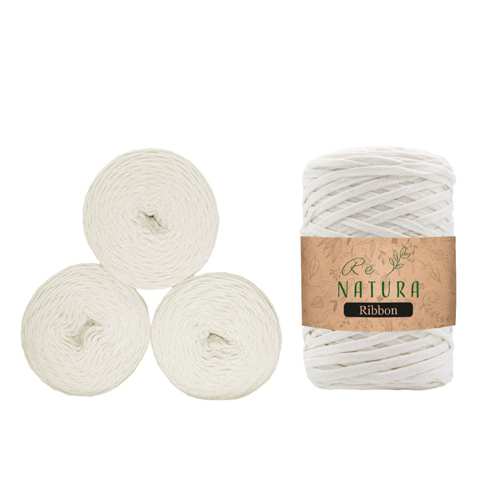RIBBON 4'LÜ SET - ŞEKER BEYAZ