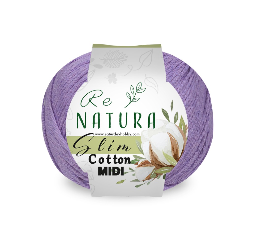 Slim Cotton Midi  50gr - LİLA