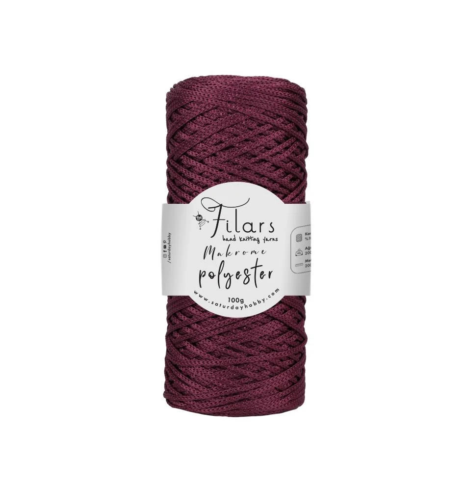 Polyester Makrome 100gr - BORDO