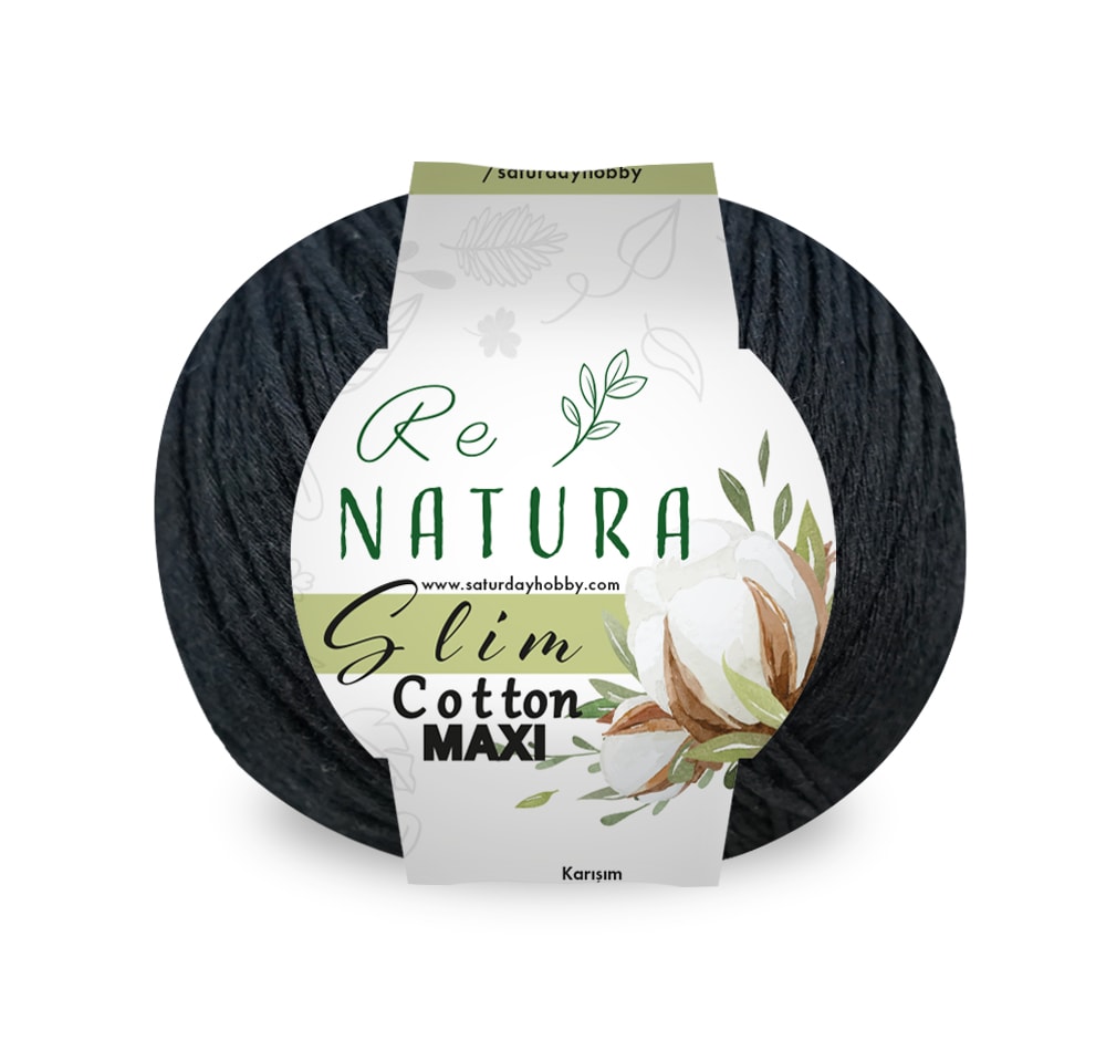 Slim Cotton Maxi 100gr - SİYAH