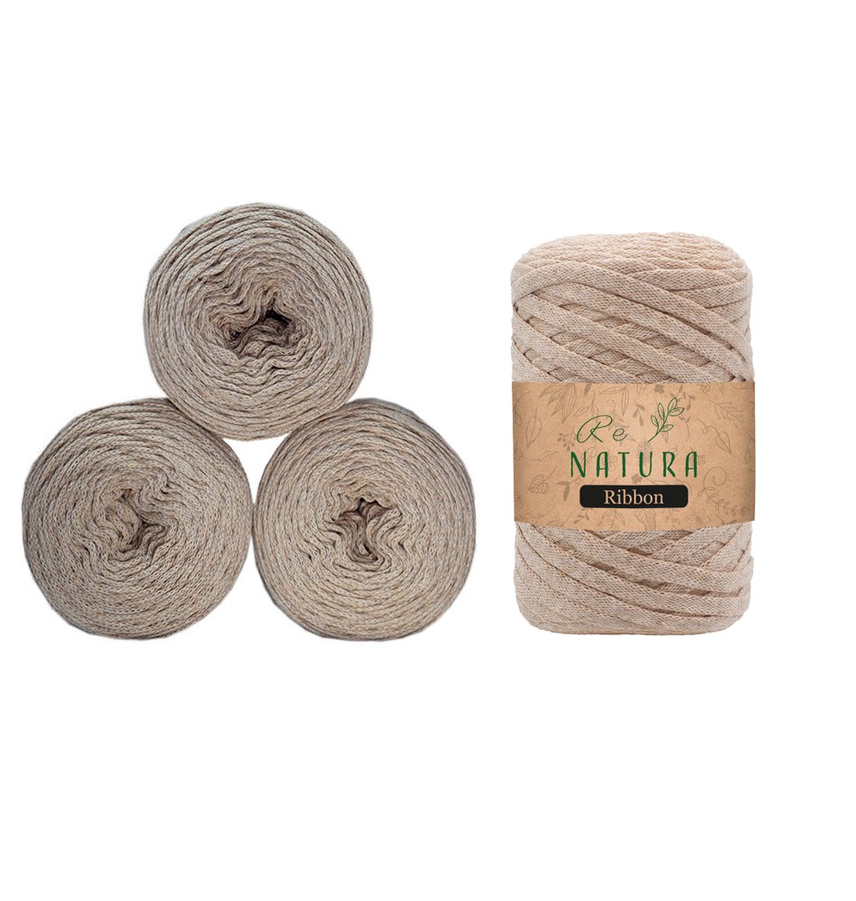 RIBBON 4'LÜ SET - AÇIK BEJ