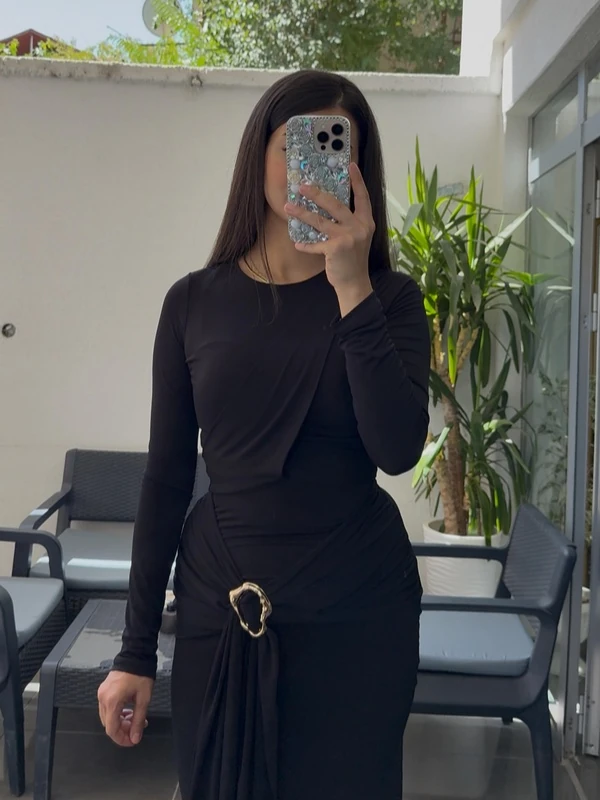 Zarif Kuşaklı Etek